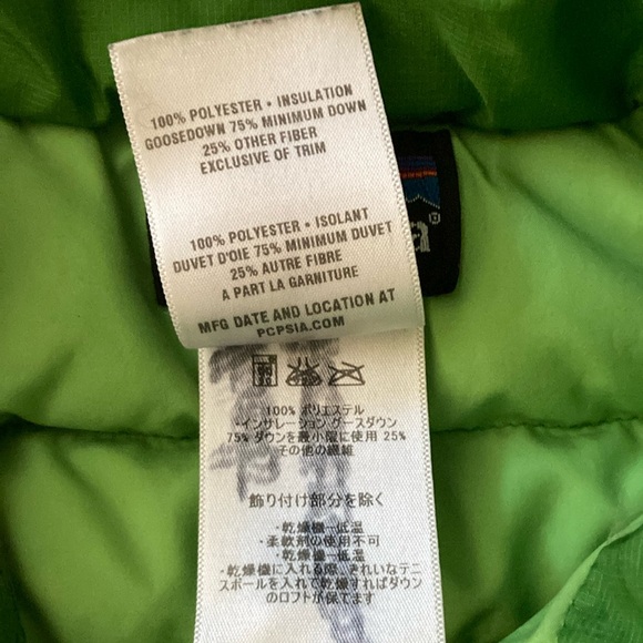 Patagonia Green Down Vest 18m - altered! - Picture 7 of 11